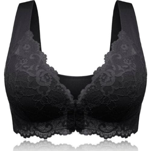 2021 Plus Large Big Size Lace Bras for Womens Bralette bh Underwear Sexy Lingerie Super Push up Brassiere Girl Deep V #W