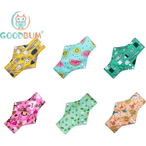 Goodbum Bamboo Fiber 30*18CM Sanitary Pad Soft Skin-Friendly New Prenatal & Postnatal Supplies 4PC Washable Sanitary Napkin