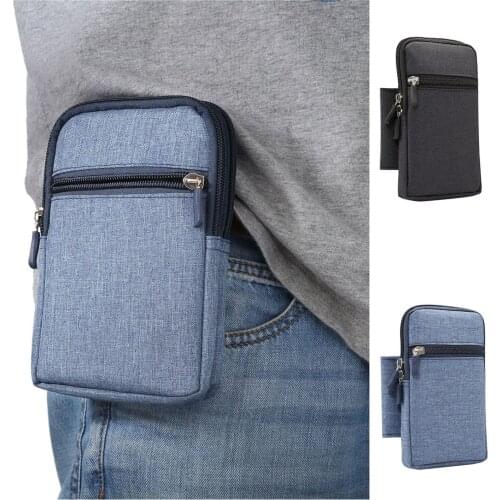 6.3 inch Mobile Phone Waist Bag for iphone XR xiaomi huawei Hook Loop Holster Pouch Belt Waist Bag Cover for Samsung Case Waist
