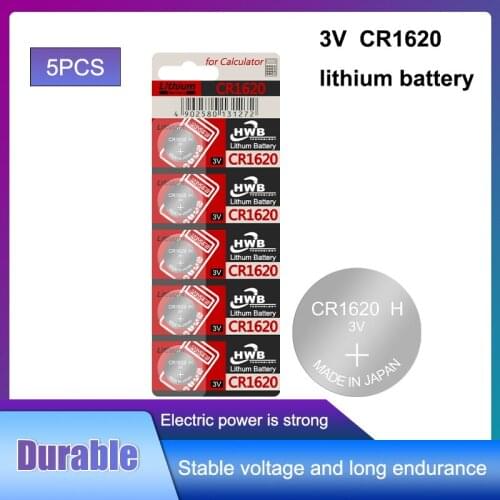 Hot For Maxell battery 5pc cr1620 cr 1620 3v button battery ECR1620 DL1620 5009LC KCR1620 BR1620 LM1620
