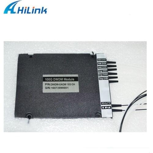 Free Shipping By DHL! ABS Box Single Fiber LC/UPC In+Out West and East Add+Drop CH33-CH35 3CH DWDM OADM Module
