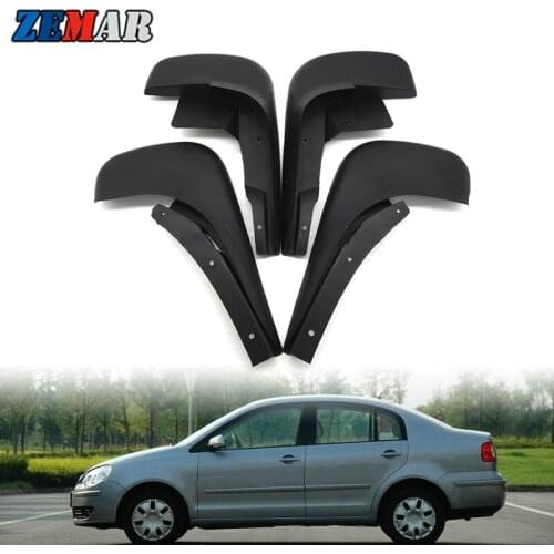 Car Styling Mudguards For Car Styling Mudguards For VW Polo Mk4 9N3 2005 2006 2007 2008 2009 Auto Front Rear Fender Mud Flaps