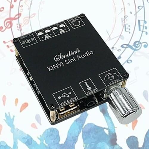 C1FB 100W Bluetooth-compatible Amplifier Board Audio Amp Board Technique Dual DC6-24V Password Free Connect to Phone Quietly