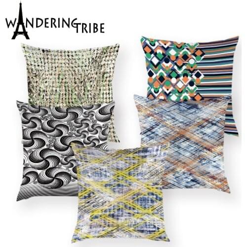 Scandinavian Style Cover for Pillow Decorative for Living Room Abstract Style Cushions for Sofa Funda Almohada Sofa Car Pillow