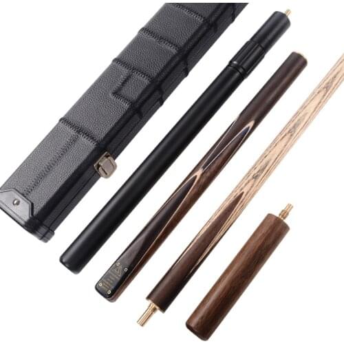 CUESOUL Classic Handmade 57 Inch Rosewood 3/4 Piece Snooker Cue + Black Cue Case and Cue Extension