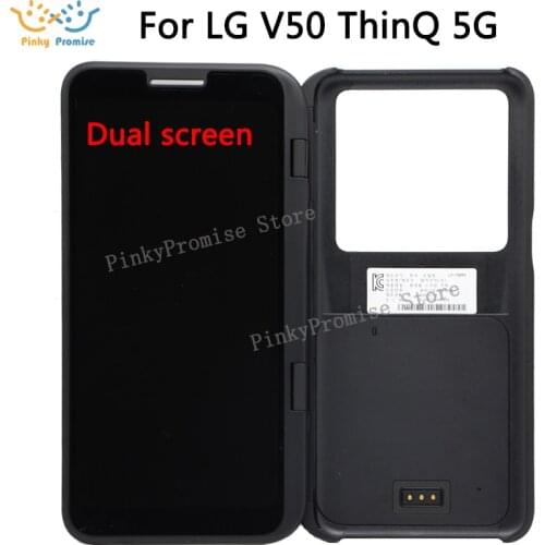 For LG V50 LCD Display Touch Screen Digitizer Assembly Secondary Dual Screen For LG V50 ThinQ 5G LMV500EM lcd with frame