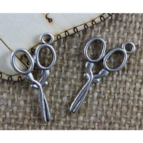 Vintage Silvers Filigree Scissors Charms Pendants For Jewelry Making Findings Bracelets Crafts Handmade DIY Gifts Hot Z2460