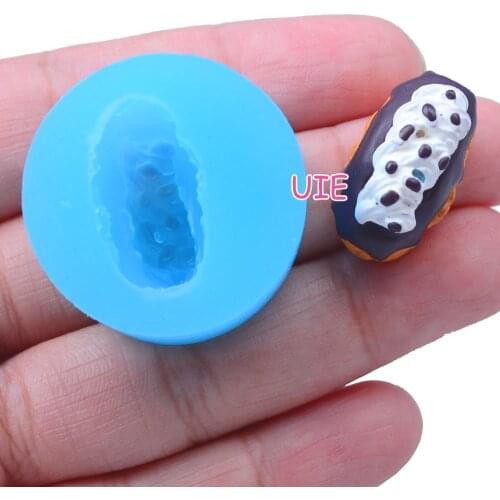 GYL060U 21.3mm x 11.0mm x 12.2mm Cream Bun Silicone Mold Fondant Cake Decoration Candy Resin Clay Earrings Necklace Craft Soap