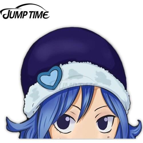 JumpTime 13 x 8.9cm For Juvia Peeker Waterproof Car Stickers Personality Creative Decal Motorcycle Bumper Windows Decoration