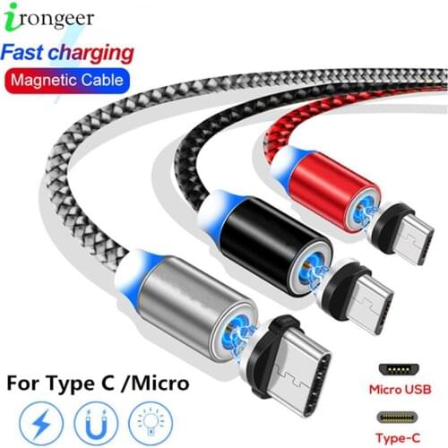 Magnetic Charger Cable Fast Charging Micro USB Type C Cable For iPhone 11 Pro Max Samsung Xiaomi Mobile Phone USB C Magnet Wire