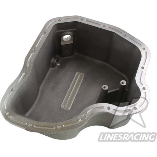 Oil Pan High Capacity Cast Aluminum fit for 2001-2010 6.6L LB7 LLY LBZ LMM Duramax Black/Silver