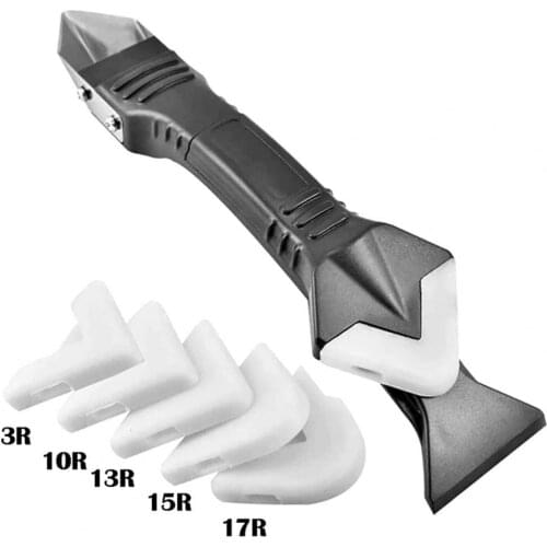 3 in 1 Reusable Caulking Supplies for Bathroom Joint Trowel Residue Scraper Floor Remover Caulk Finisher
