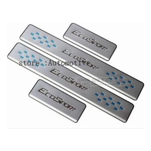 AOSRRUN Stainless steel Car accessories Door sill scuff plate Car Styles For Ford Ecosport 2013-2016 2017 Second Generation