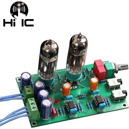 New Mini 6J5 Class A Vacuum Tube Buffer AMP Amplifier Stereo HiFi Earphone Amplifier Preamp
