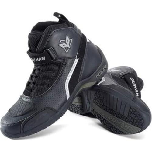 New Breathable DUHAN Motorcycle knight boots Motocross Off-Road Racing boots Moto Riding boots for men