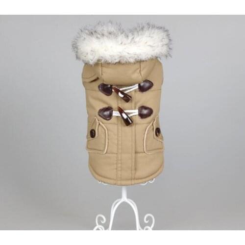Pet clothing down jacket pet clothes winter personality neck zipper dog clothes