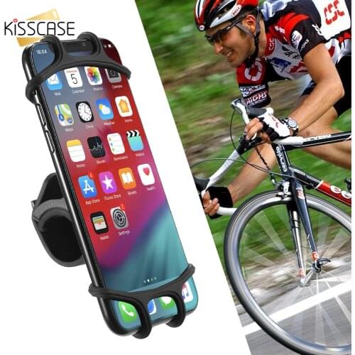 KISSCASE Bicycle Phone Holder For Samsung Galaxy Note S10 10 9 5G S10 S9 Universal Motorcycle Phone Holder Bike Handlebar Stand
