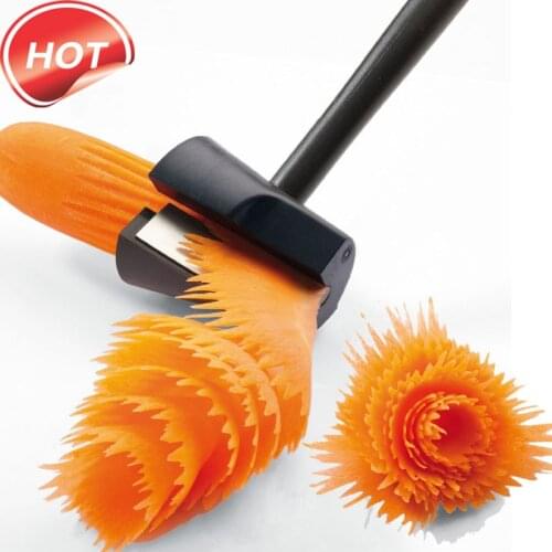 1 Pcs Fruit And Vegetable Creative Plastic Cutter Rotating Peeling And Cutting Hole Shape Cutter Kitchen Gadget Cooking Tool