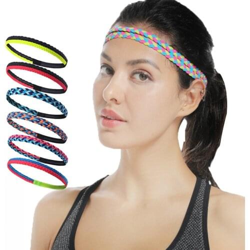 1PCS Men Women Non-Slip Sweatband Headband Sport Basketball Running Tennis Badminton Head Sweat Band Hair Sweatbands