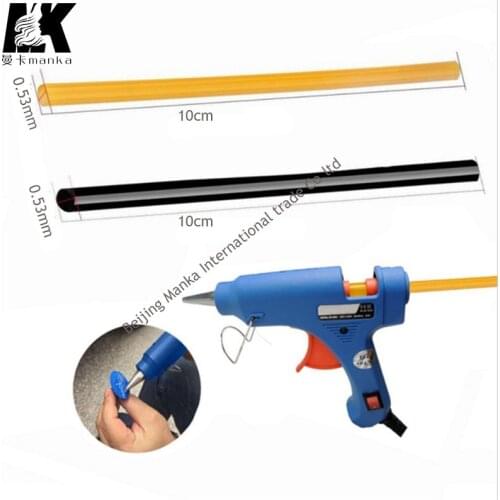 12pcs Hotmelt Keratin Glue Stick For Hair Extensions Fusion Black/Yellow Glue Sticks