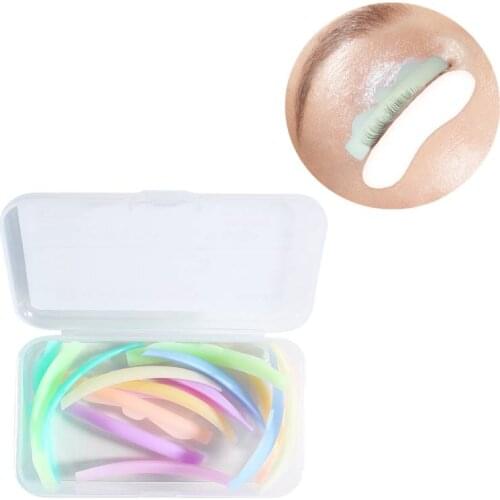 8 Pairs Silicone Eyelashes Perm Pad Colorful Lash Lifting Eyelash Curler Accessories Applicator Makeup Tools