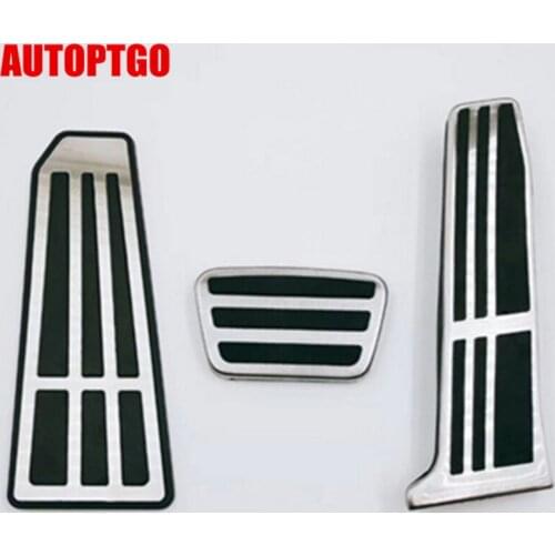 Car Styling Accelerator/Gas Brake Foot Rest Pedal Pad Cover Kit For Toyota Camry Rav4 Avalon 2018 2019 For Lexus ES LS GS 18 19