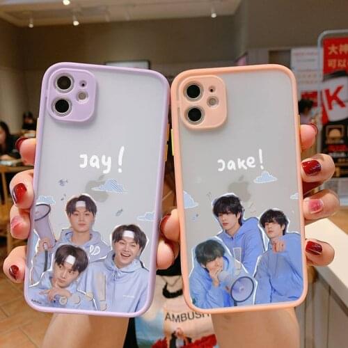 Enhypen kpop Matte Bumper Phone Case For iphone12 11 Pro Max X XS Max XR 7 8 Plus 12mini Translucent Matte Shockproof Cover