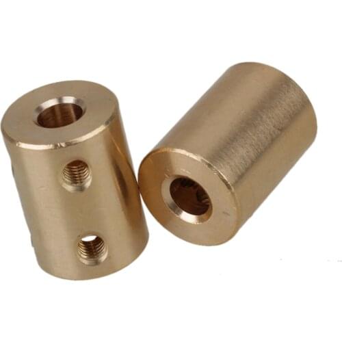 2 x 6mm To 6mm Shaft Coupling Rigid Coupling Coupler Motor Connector Spanner