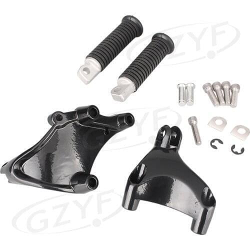Motorbike Rear Set Footpegs Footrests Pegs Bracket Kit For Harley-Davidson IRON 883 Forty Eight Seventy Two 1200 XL Sportster