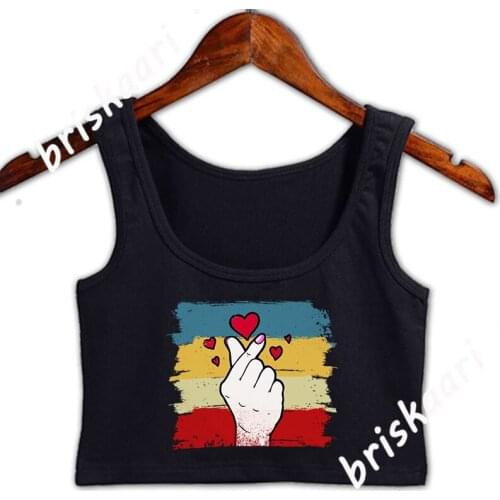 Kpop Loverk Pop Girlk Pop And Ramen Unisex Crop Top Women Tops Interesting Size S-2xl Personalized Outfit Comical Unique Vest