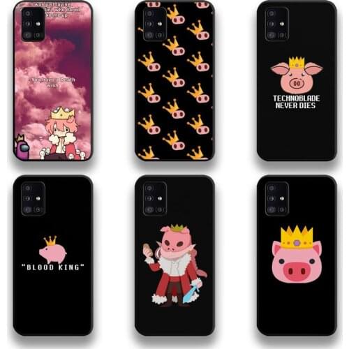 Top Game Technoblade Blood God Phone Case For Samsung Galaxy A21S A01 A11 A31 A81 A10 A20E A30 A40 A50 A70 A80 A71 A51