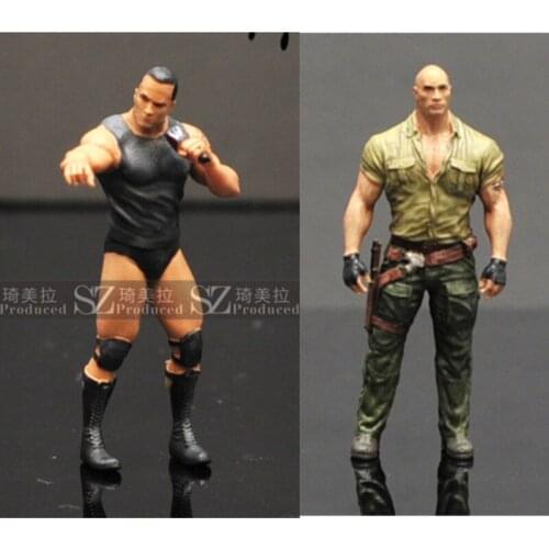 1/64 Scale Resin Die-casting Character Model Brave Game Protagonist Johnson Doll Car Model Scene Layout Decoration Toy