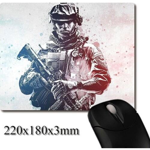Marines armed with m4a1 CG printed Heavy weaving anti-slip rubber pad office mouse pad Coaster Party favor gifts 220x180x3mm
