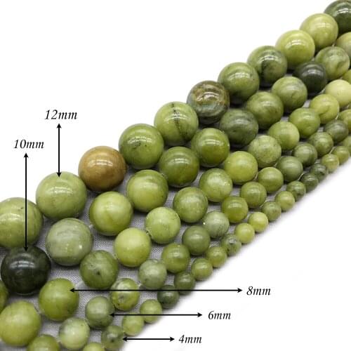 Natural Stone Light Green Chalcedony Round Loose Charm BeadsFitMulti-purpose Jewelry Making 4 6 8 10 12MMPick Size J309