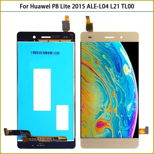 New P8 Lite LCD touch panel For Huawei P8 Lite ALE-L04 L21 TL00 L23 CL00 2015 LCD Display Touch Screen Digitizer Assembly