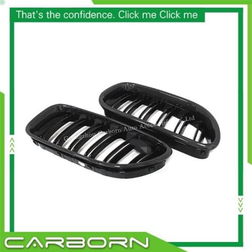 For-BMW 6 Series F06 F12 F13 & M Series F06 F12 F13 M6 2012-2016 Carbon Fiber Kidney Grille Front Grille Overlay