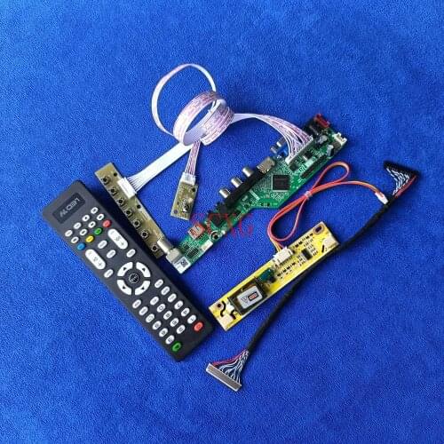 1440*900 LCD screen drive board Fit LP171WP5/LP171WP6/LP171WP7 Signal Analog 30Pin LVDS 2CCFL AV VGA USB HDMI-compatible DIY kit