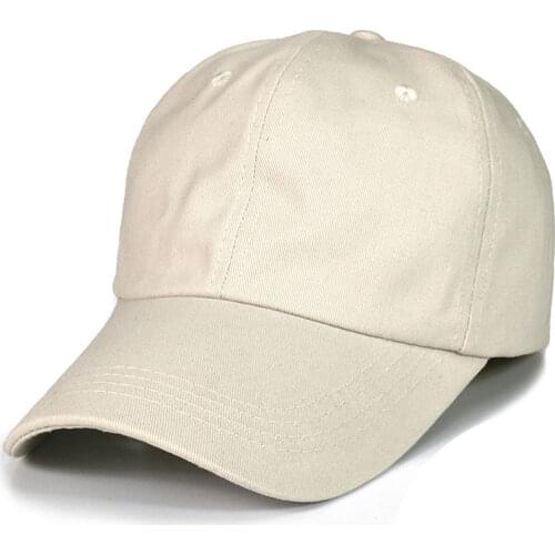 Blank Plain Panel Baseball Cap 100% Cotton Dad Hat for Men Women Adjustable Basic Caps Gray Navy Black White Beige Red