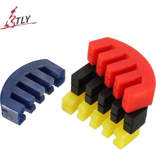 1 Piece Five Claws Rubber Violin Mute Silencer Quiet Practice Violin Mute Reduce Volume for 1/2 3/4 4/4 Violin Four Colors