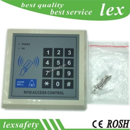 Security RFID Proximity Entry Door Access Control,13.56mhz Ic Security Card Reader Access Control Keypad+2 Ic Keyfobs