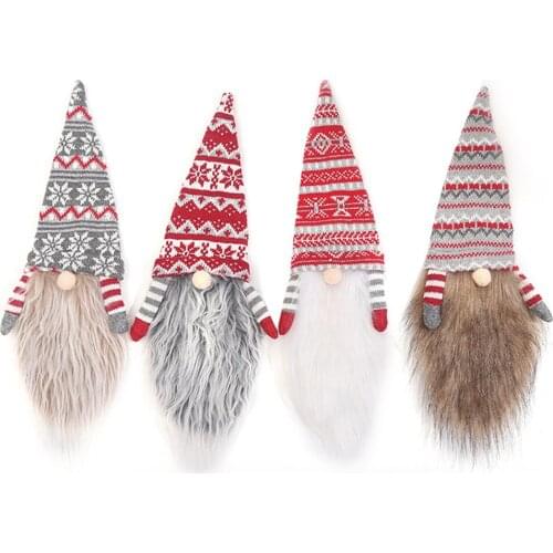 Mini Christmas Hat XMAS Santa Wine Bottle Set Red Wine Bottle Cap Faceless Old Man Bottle Set Home DecorationsBottle Decoration