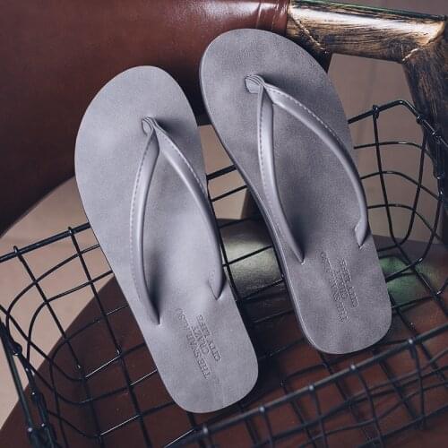 Lovers Flip Flops Simple Solid Slippers Men Women Summer Shoes Non-Slip Couple Flip Flops Men Soft Beach Sandals Light Weight