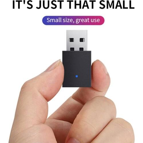 USB Bluetooth 5.0 Transmitter Receiver 2 in 1 Portable Wireless Adapter for Car TV PC Bluetooth Receiver Wireless