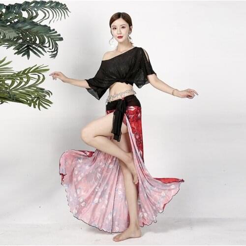Oriental Dance Costume Belly Dance Practice Clothes Women Dancing Dress Ladies Long big Skirt Classical Dance Stage Costumes