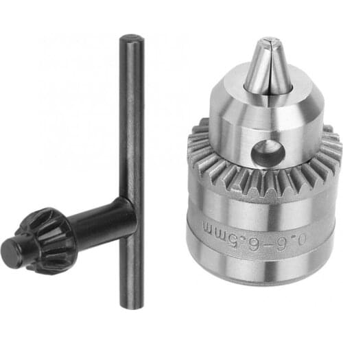 0.6-6.5mm Mini Key Type Drill Chuck with Chuck Key for Electric Power Drill for Drill Machine Electric Dril