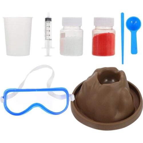 1 Set Volcanic Eruption DIY Playset Educational Experiment Volcanic Eruption