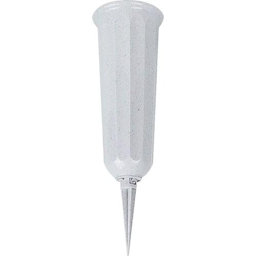 1pc Cemetery Flower Vase Memorial Floral Vase Stake Plastic In Ground Cemetery