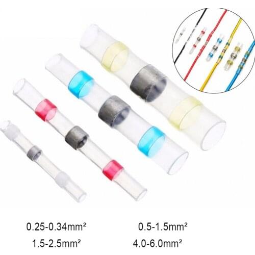 10/50PCS Waterproof Solder Seal Sleeve Heat Shrink Butt Connectors Splice Terminals Wire Connector Faston insulation Electrical