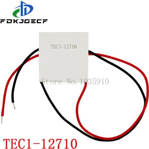 10PCS 100W TEC1-12710 DC12V 10A TEC Thermoelectric Cooler Peltier 40*40MM TEC1 12710