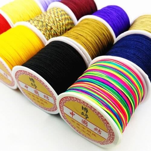 10Yards/Lot 0.8mm Nylon Cord Thread Bracelet Braided String For DIY Tassels Beading And Craft Making Chinese Knot Cord